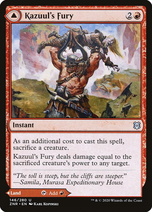Kazuul's Fury // Kazuul's Cliffs front