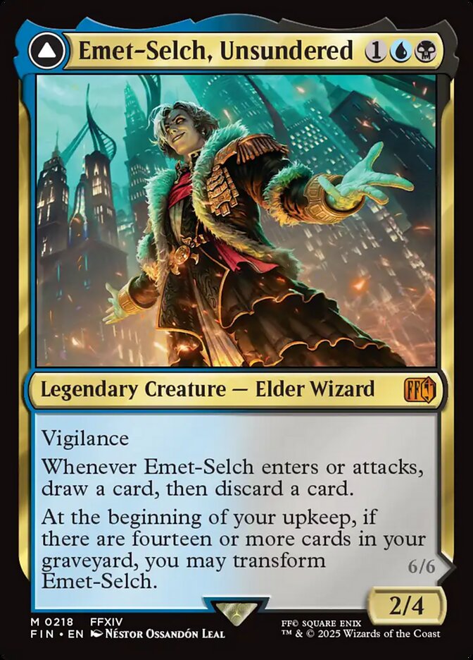 Emet-Selch, Unsundered // Hades, Sorcerer of Eld front