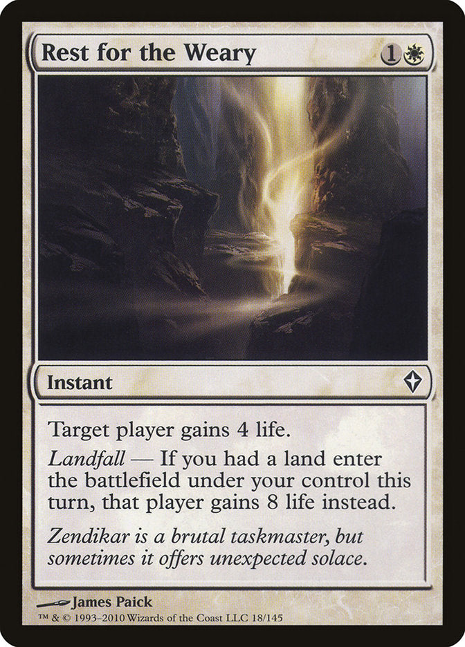 Rest for the Weary front