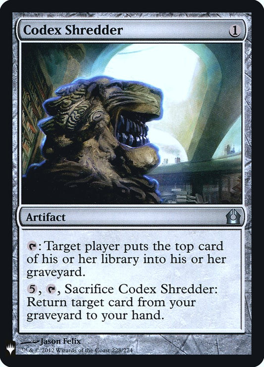 Codex Shredder front
