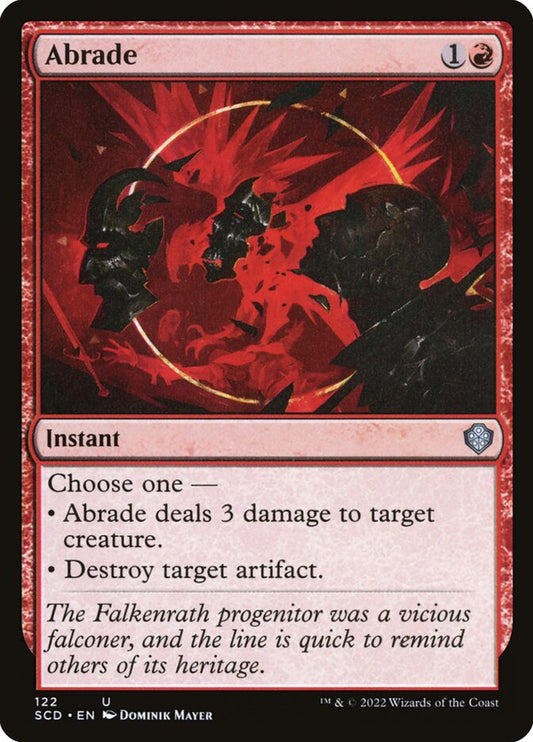Abrade front