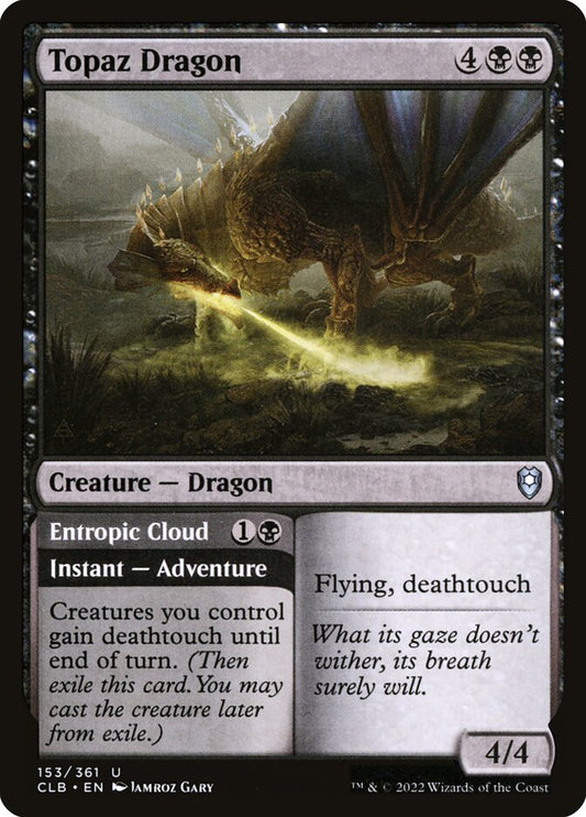 Topaz Dragon // Entropic Cloud front