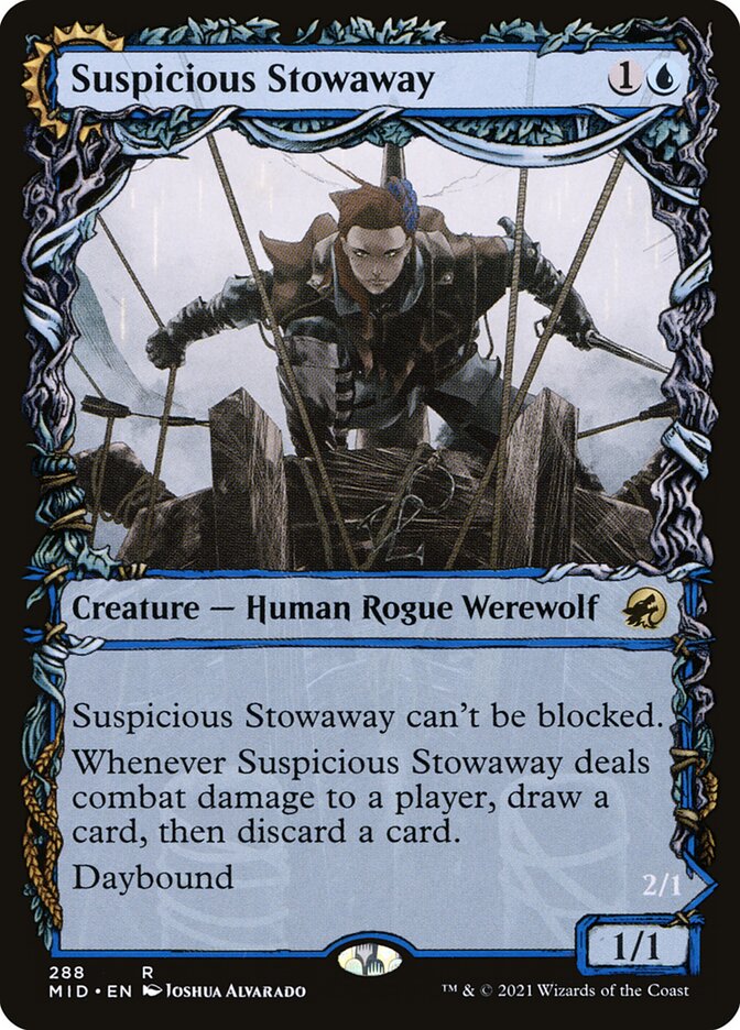 Suspicious Stowaway // Seafaring Werewolf front
