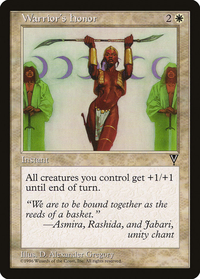 Warrior's Honor front