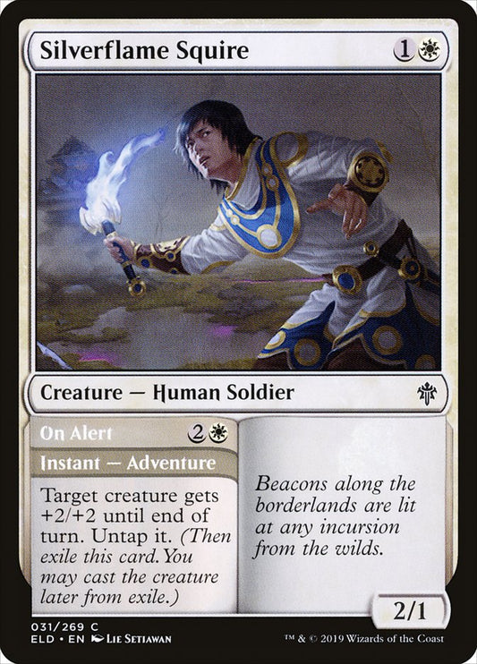 Silverflame Squire // On Alert front