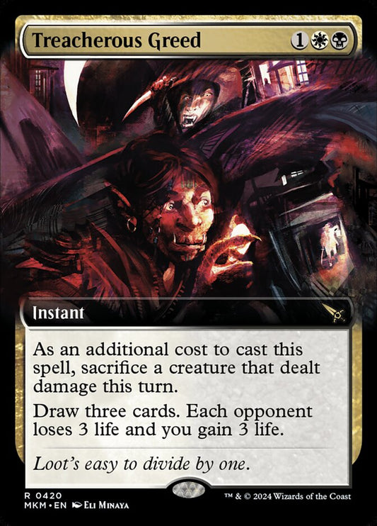 Treacherous Greed front