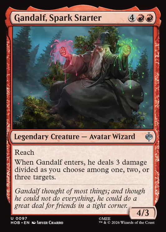 Gandalf, Spark Starter front