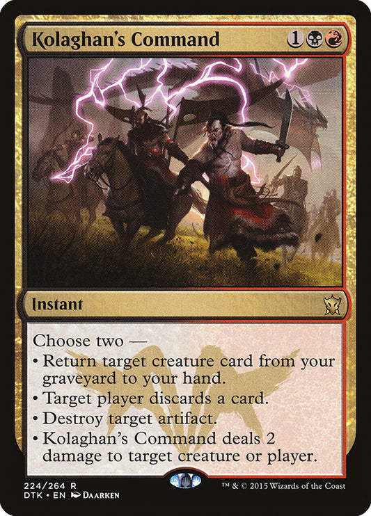 Kolaghan's Command front