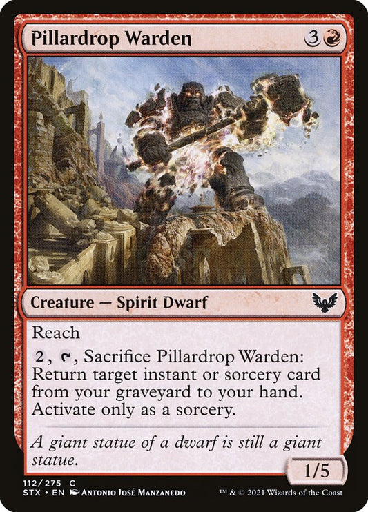 Pillardrop Warden front