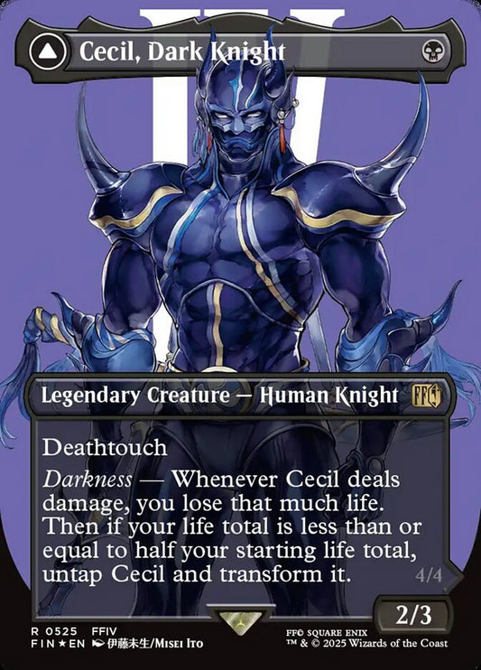 Cecil, Dark Knight // Cecil, Redeemed Paladin front