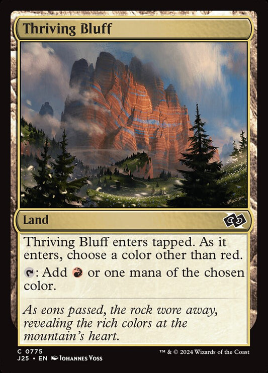 Thriving Bluff front