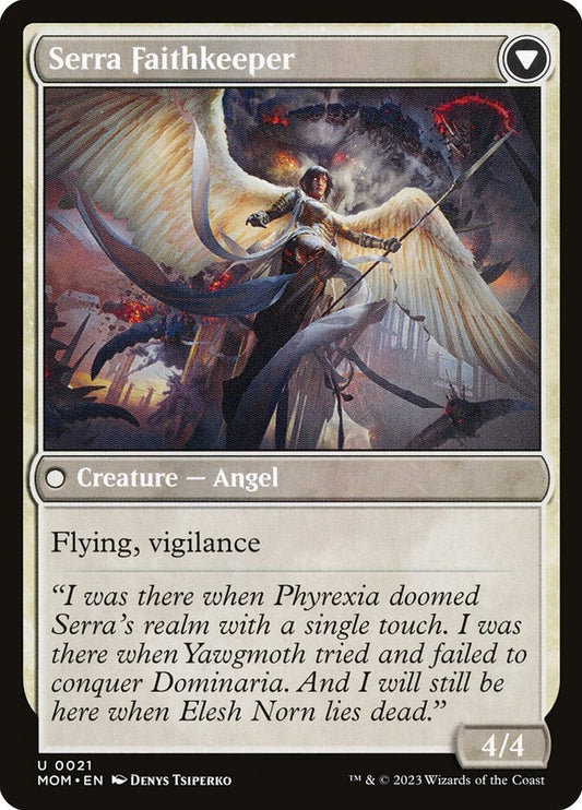 Invasion of Dominaria // Serra Faithkeeper back