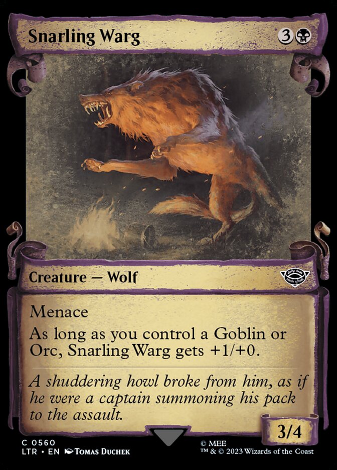 Snarling Warg front