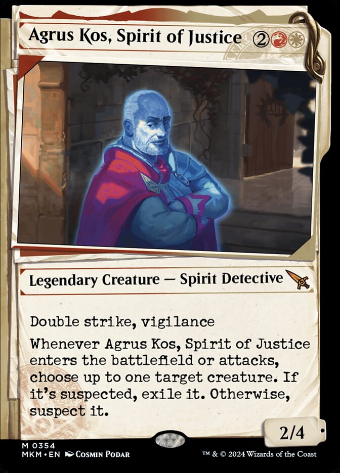 Agrus Kos, Spirit of Justice front