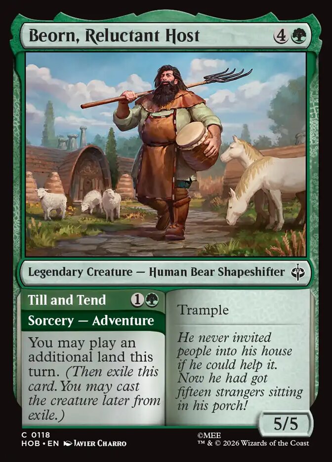 Beorn, Reluctant Host // Till and Tend front