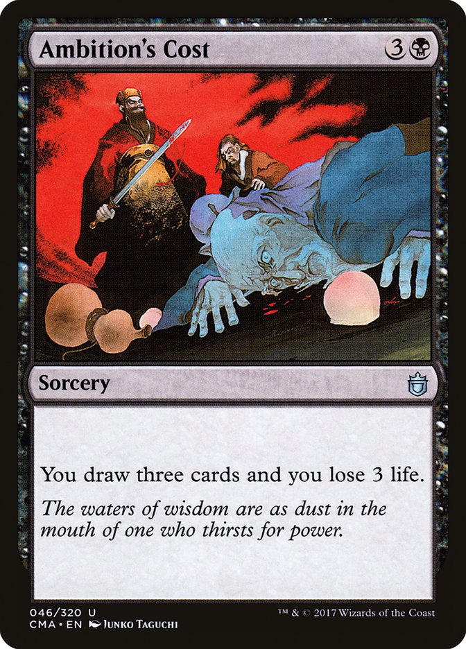 Ambition's Cost front