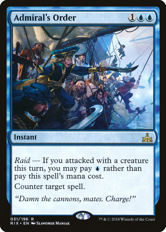 Admiral's Order front