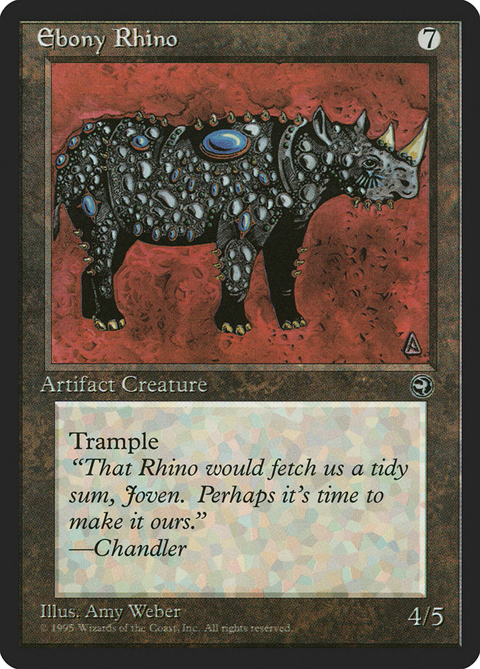 Ebony Rhino front