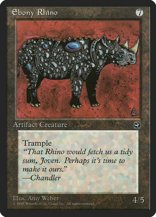 Ebony Rhino front