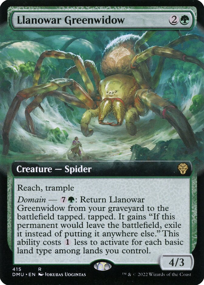 Llanowar Greenwidow front