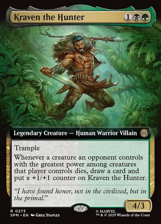 Kraven the Hunter front