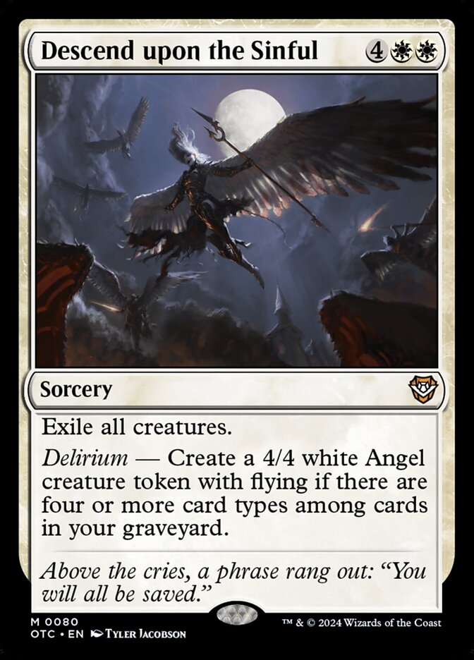 Descend upon the Sinful front