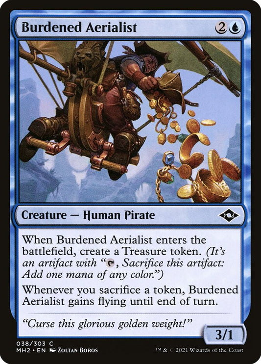 Burdened Aerialist front