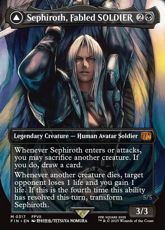 Sephiroth, Fabled SOLDIER // Sephiroth, One-Winged Angel front