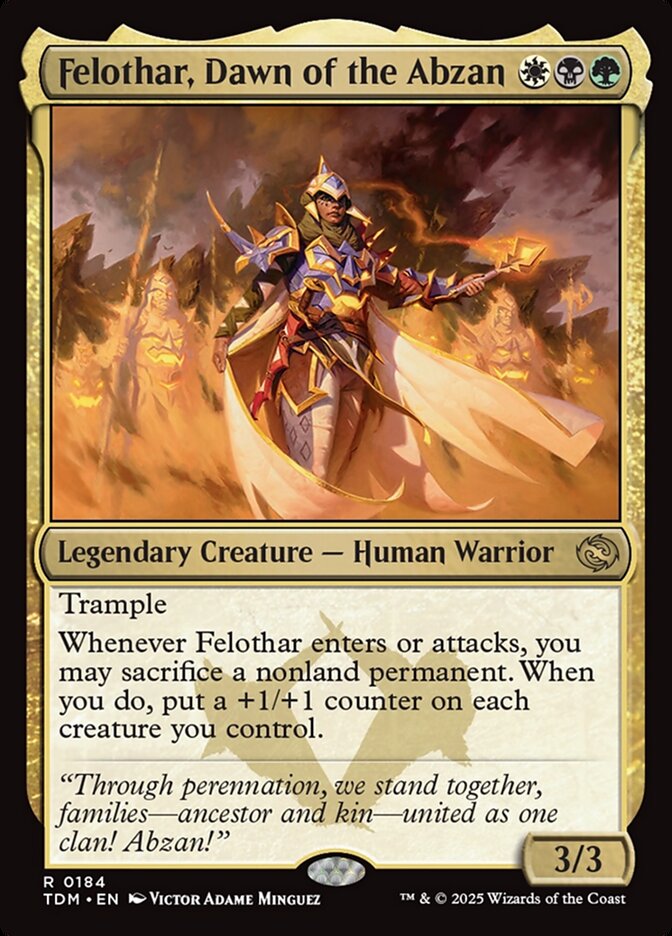 Felothar, Dawn of the Abzan front