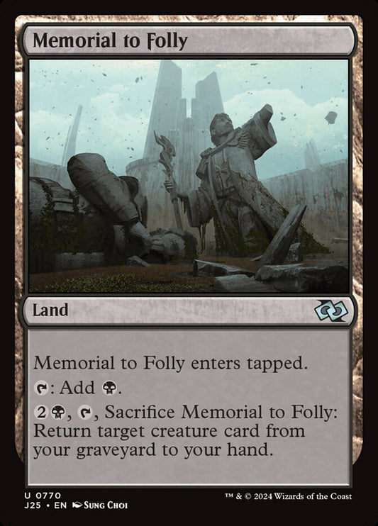 Memorial to Folly front