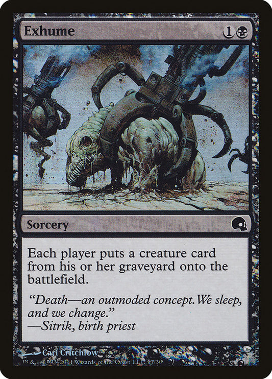 Exhume front