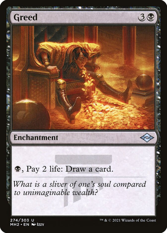 Greed front