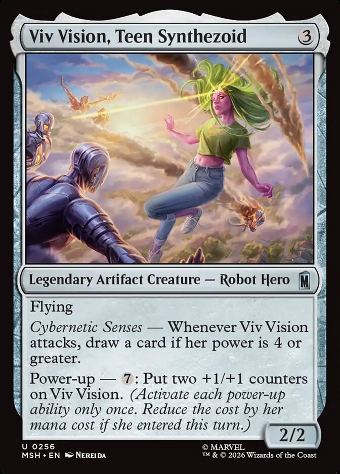 Viv Vision, Teen Synthezoid front