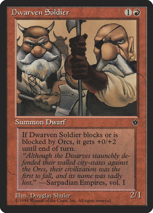 Dwarven Soldier front