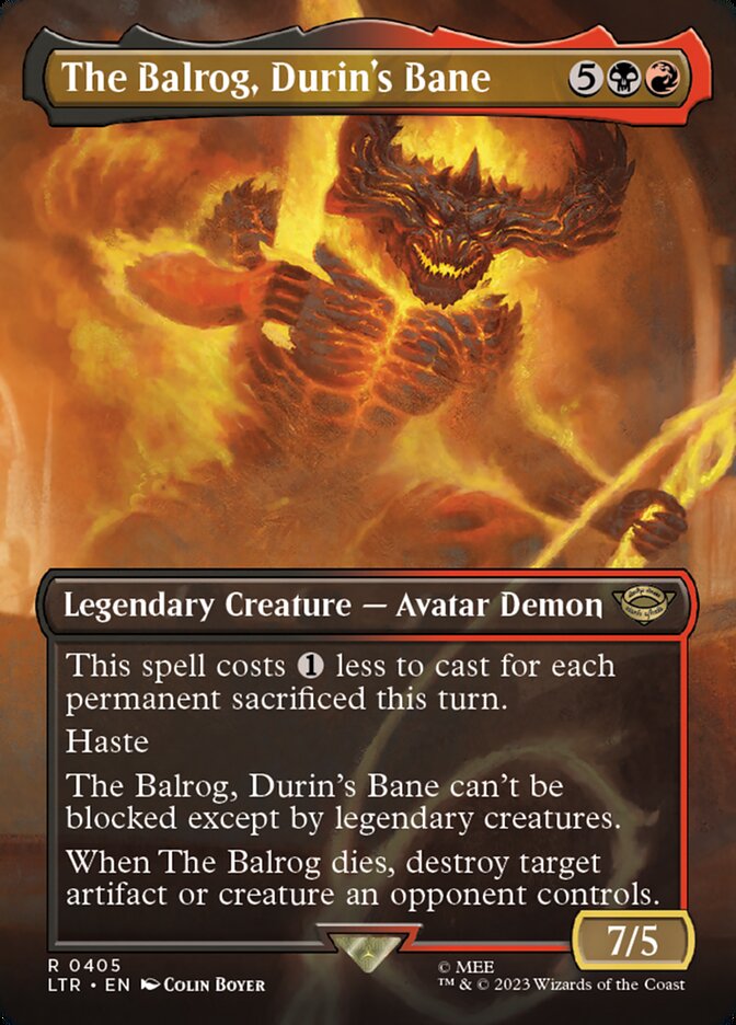The Balrog, Durin's Bane front