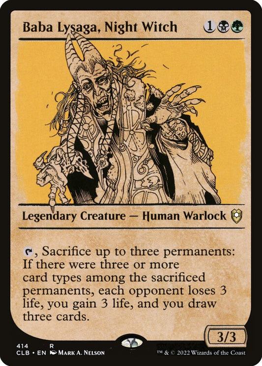 Baba Lysaga, Night Witch front