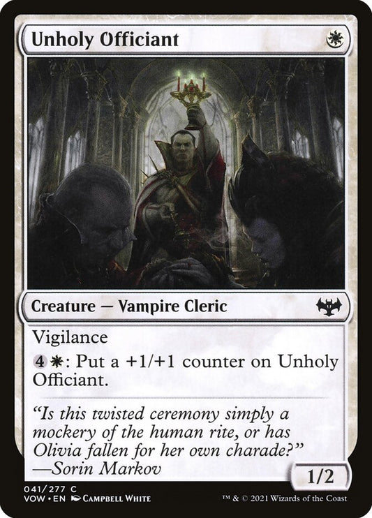Unholy Officiant front