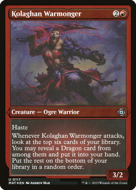 Kolaghan Warmonger front