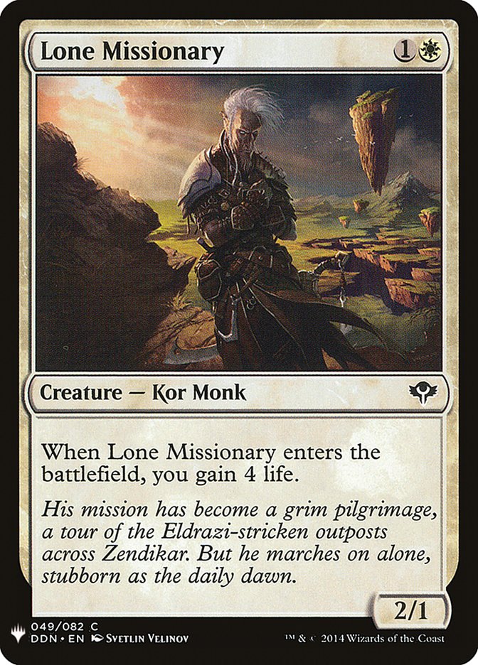 Lone Missionary front