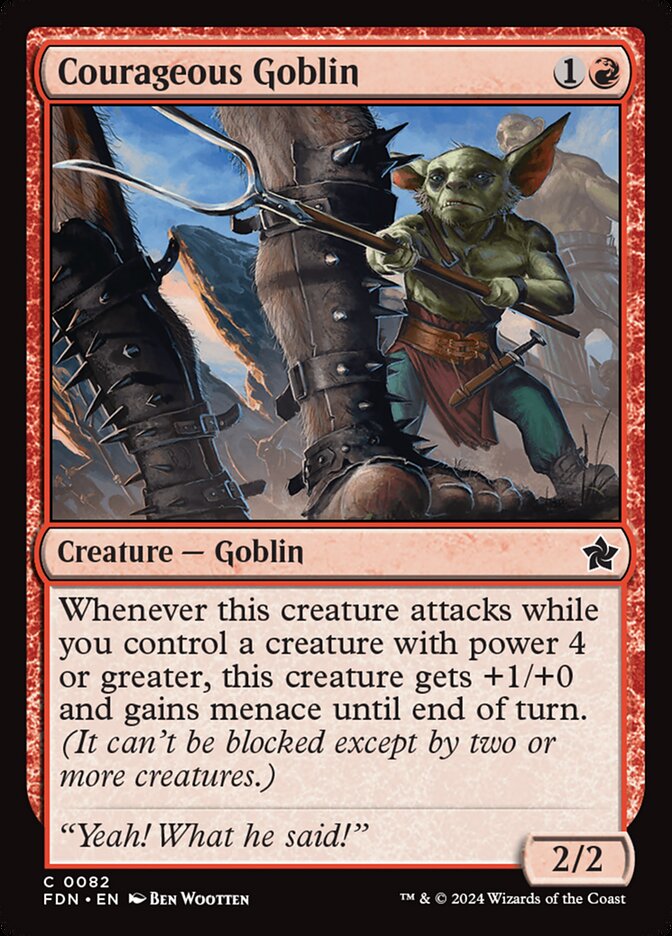 Courageous Goblin front