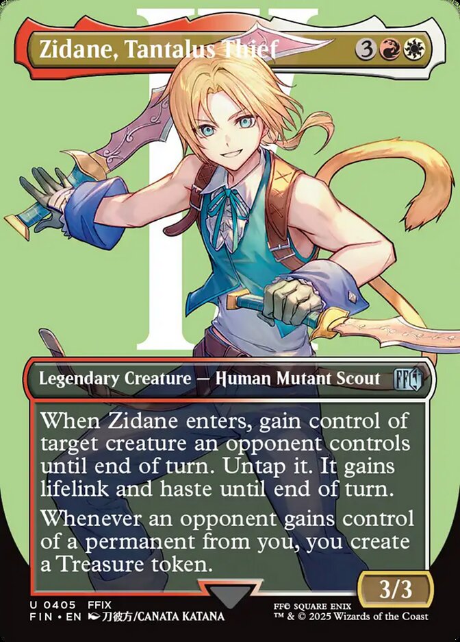 Zidane, Tantalus Thief front