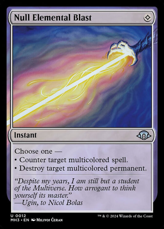 Null Elemental Blast front