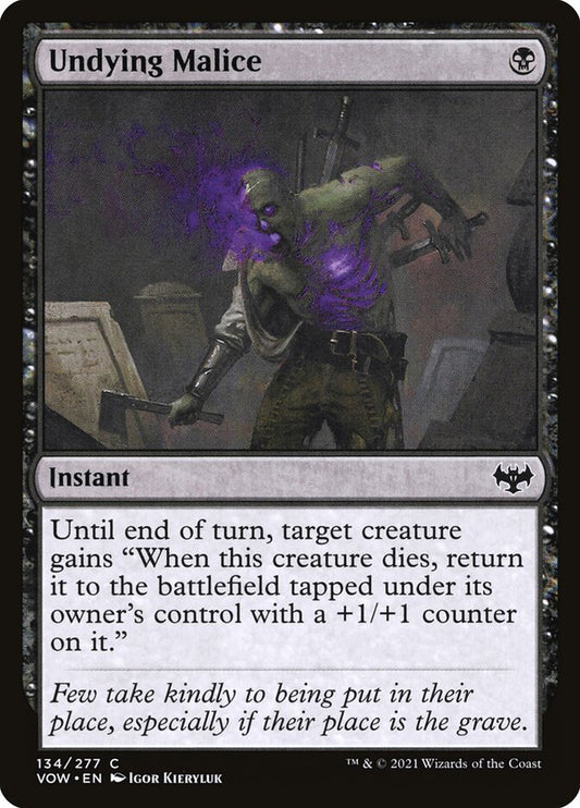 Undying Malice front