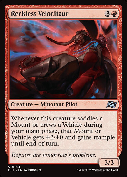 Reckless Velocitaur front