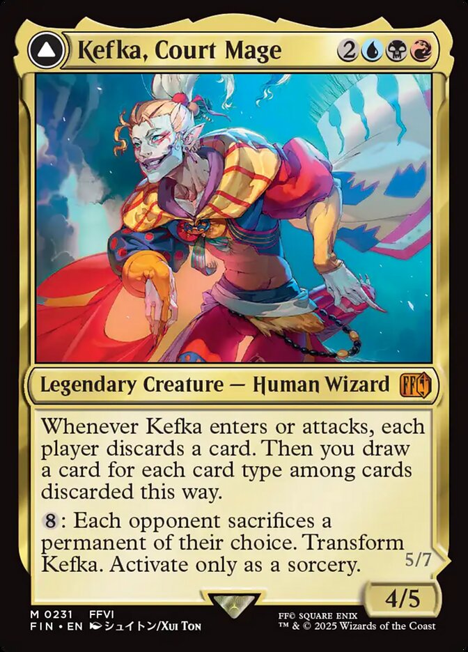 Kefka, Court Mage // Kefka, Ruler of Ruin front
