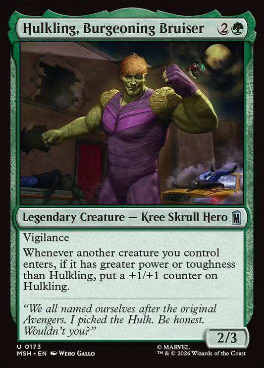 Hulkling, Burgeoning Bruiser front