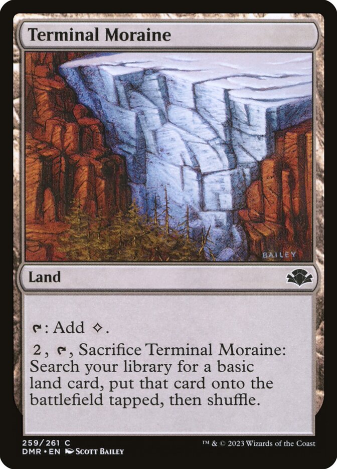 Terminal Moraine front