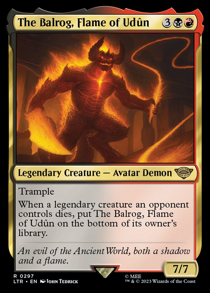 The Balrog, Flame of Udûn front