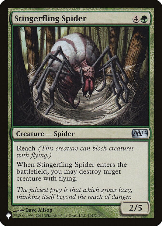 Stingerfling Spider front