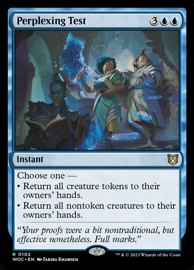 Perplexing Test front